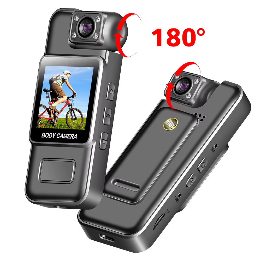 Mini Cam 4K 1080P Pocket Camcorder HD Cam 1.3" LCD Screen 270° Rotatable Wifi Mini Camera with Waterproof Case Motion Cameras