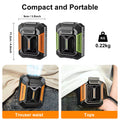 Portable Waist Fan Mini Waist Clip Fan Rechargeable Hanging Neck Fan Wireless Waist Belt Fan 6000Mah Mini Outdoor Lighting Fan