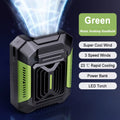 Portable Waist Fan Mini Waist Clip Fan Rechargeable Hanging Neck Fan Wireless Waist Belt Fan 6000Mah Mini Outdoor Lighting Fan