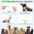 Led Dog Collar - Waterproof Lighted Pet Collar Rechargeable, TPU Cuttable Light up Doggie Collar for Small, Medium, Large Dogs Night Walking (Green)