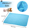 Ice Silk Pet Cooling Mat for Dogs & Cats - Summer Dog & Cat Cooling Pad, Portable & Washable for Kennel/Sofa/Bed/Floor/Car Seats