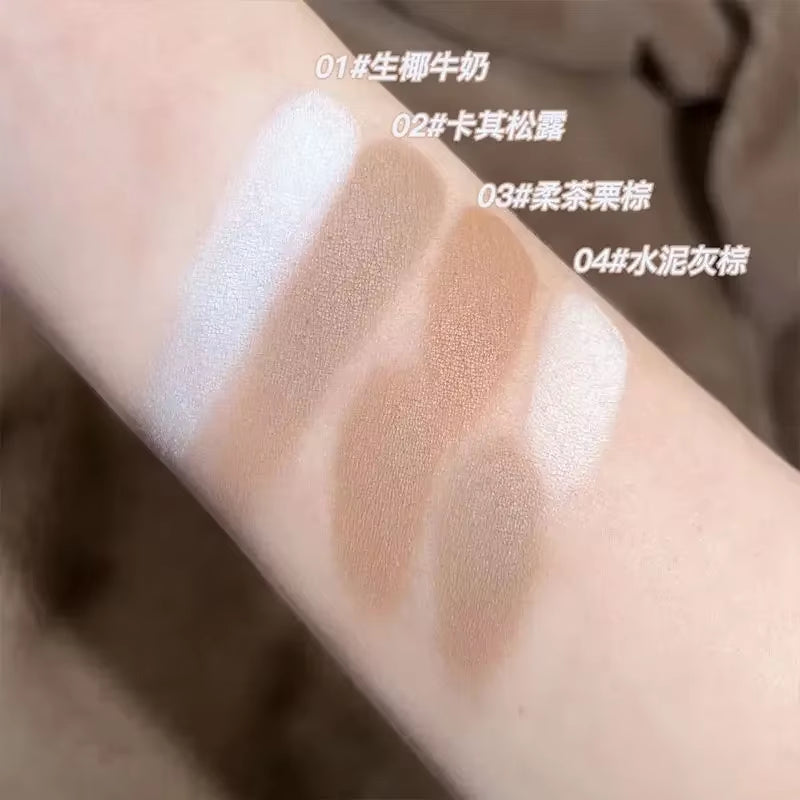 Xixi Contouring Matte Highlight Make up Face Body Sculptor Shading Bronzer Contour Powder Palette Shadows Cosmetics Cute Makeup