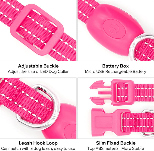 BrightBark™ — LED Light-Up Dog Collar feature 2