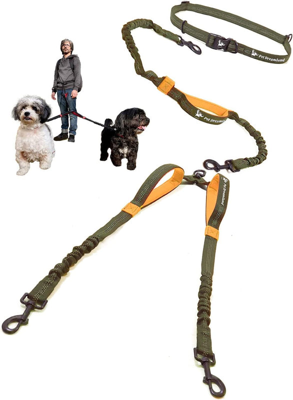 PawStride™ — Hands-Free Dual Dog Leash
