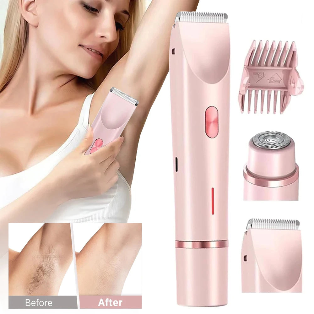 Electric Razor for Women Body Epilator Women Electric Shaver for Bikini Leg Facial Mustache Bikini Trimmer Painless Hair Remover