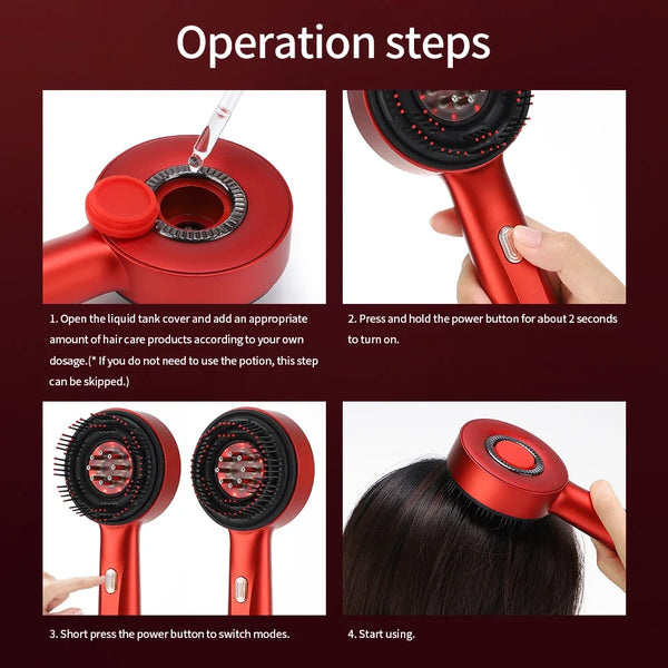 ScalpGlow™ — Red Light Therapy Hair Growth Brush feature 3