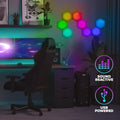 . 8-Pack RGBIC HEXAGON LIGHTS
