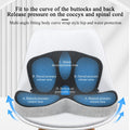 Memory Foam Seat Cushion Lumbar Support Ergonomic Back Support for Office Car