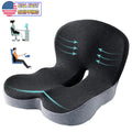 Memory Foam Seat Cushion Lumbar Support Ergonomic Back Support for Office Car