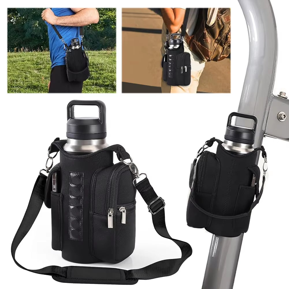 Magnetic Gym Bag Crossbody Water Bottle Pouch Phone Holder Sling Bag for Men Women Fitness Travel Sports