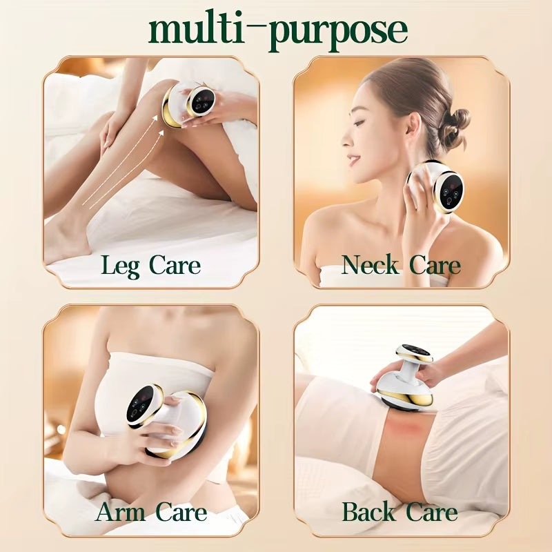 Electric Massage Meridian Brush Universal Body Dredging Cupping Scraping Instrument Abdominal and Back Massager for Home