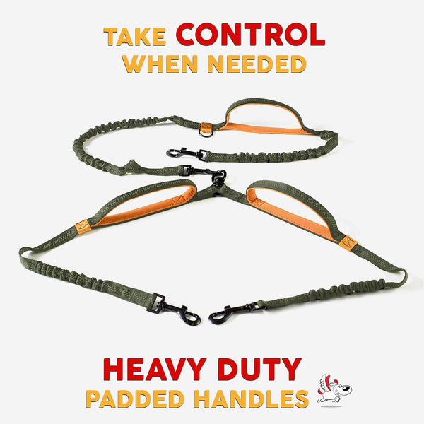 PawStride™ — Hands-Free Dual Dog Leash feature 3