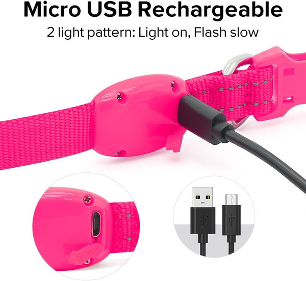 BrightBark™ — LED Light-Up Dog Collar feature 3
