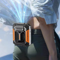 Portable Waist Fan Mini Waist Clip Fan Rechargeable Hanging Neck Fan Wireless Waist Belt Fan 6000Mah Mini Outdoor Lighting Fan